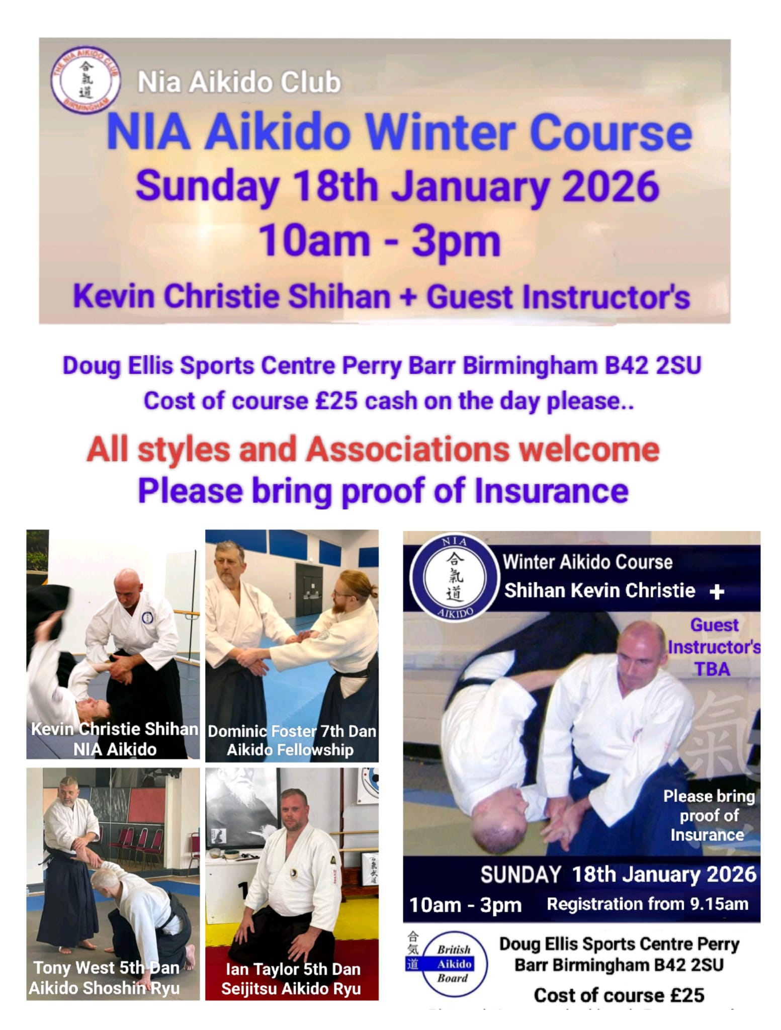 Aikido Winter Course 2026 Poster